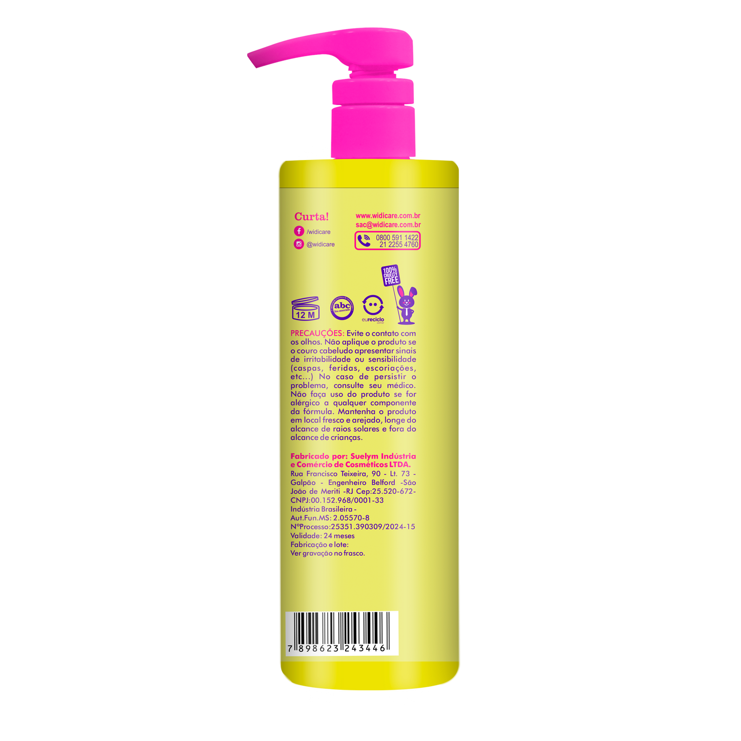 WIDI CARE - PhytoManga Curl Activator Light Effect, 500ml - Enhances Curly & Wavy Hair, Nourishing Mango Extract, Lightweight