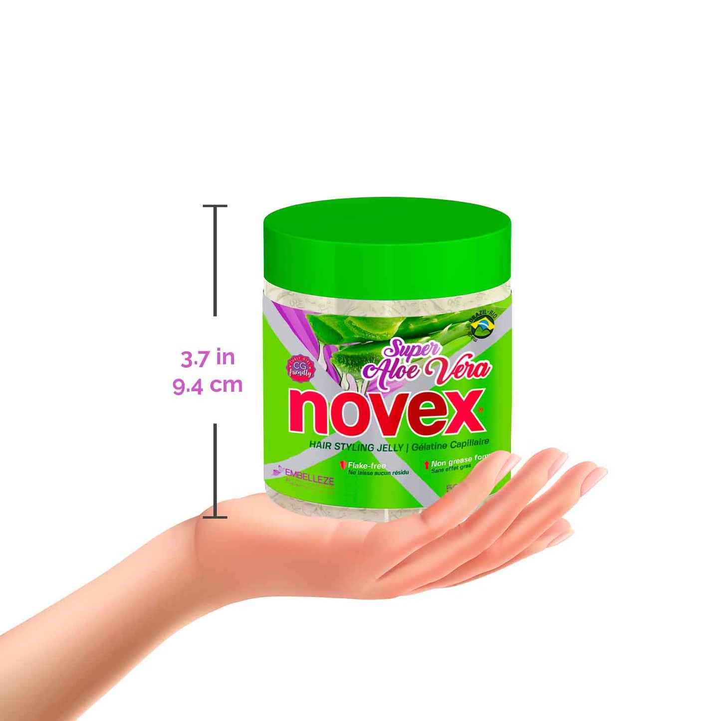 Novex Super Aloe Vera Fixing Jelly 17.6oz/500g
