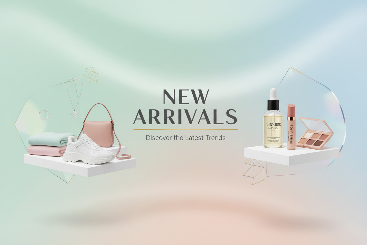 New Arrivals and Back to stock Banner