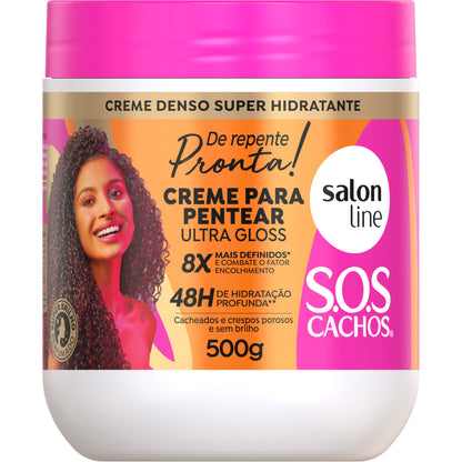 SALON LINE - S.O.S Curls Ready-to-Go Conditioning Curl-Styling Cream 500g