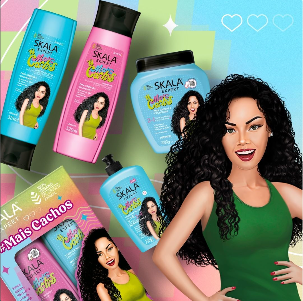 Skala Mais Cachos #PerfectCurls Shampoo & Conditioner Kit 325ml