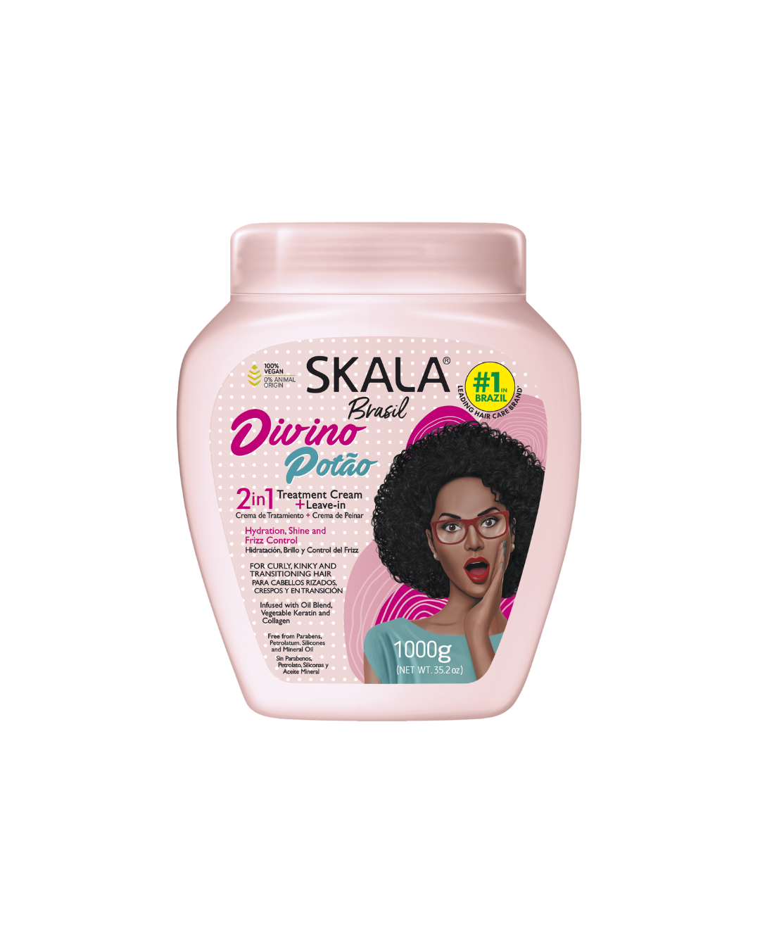 Skala Divine Curl Power 2 in 1 Hair Treatment Conditioning for Curly Hair 1000g