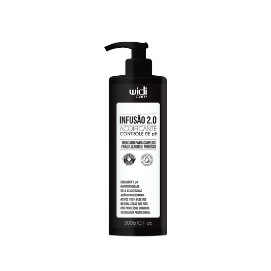 WIDI CARE - Infusion 2.0 Hair Acidifier - pH Balancing Treatment for Porous, Dull, and Frizzy Hair - Ideal for Chemically Treated Hair - 300g