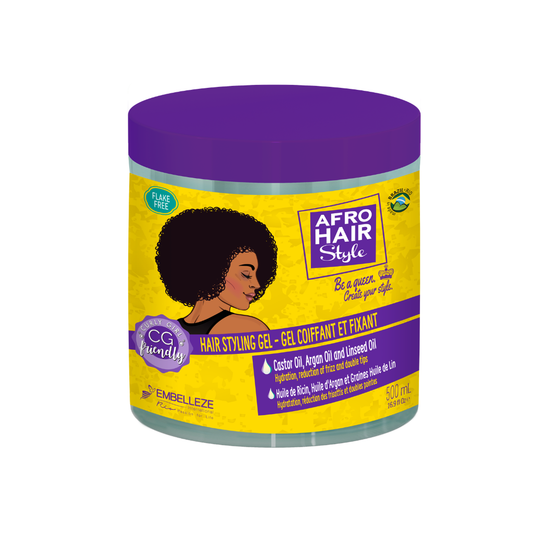 Novex AfroHair Styling Gel — Extra Hold & Curl Definition for Afro Hair 17.6oz/500ml