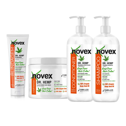 Novex Doctor Hemp Kit –  Frizz Control Hair Care Routine