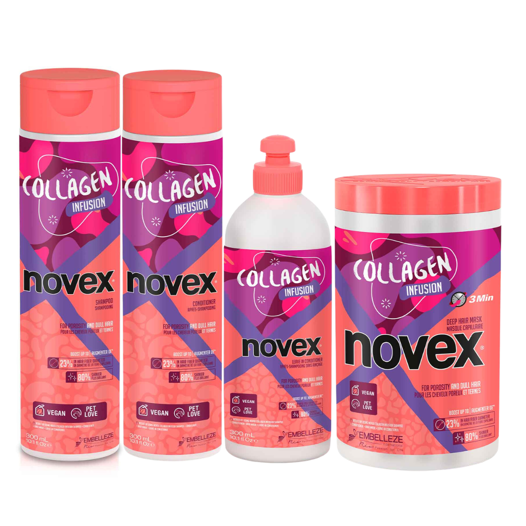 Novex Collagen Infusion Treatment Kit | Complete Hair Care Routine