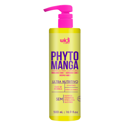 WIDI CARE - PhytoManga Curvature Shampoo - Ultra Nutritive, Frizz Control, and Shine Enhancing - 500ml