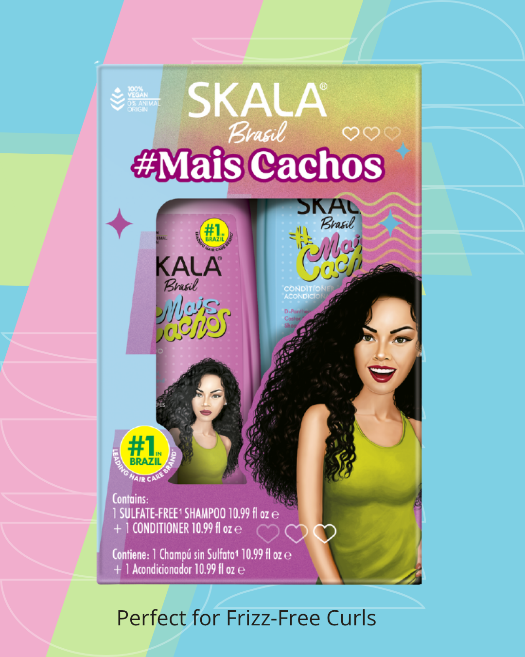 Skala Mais Cachos #PerfectCurls Shampoo & Conditioner Kit 325ml