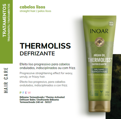 INOAR Argan Oil System – Shampoo, Conditioner, Mask, Defrizzing Hair Cream and Oil - Complete Hair Care Bundle