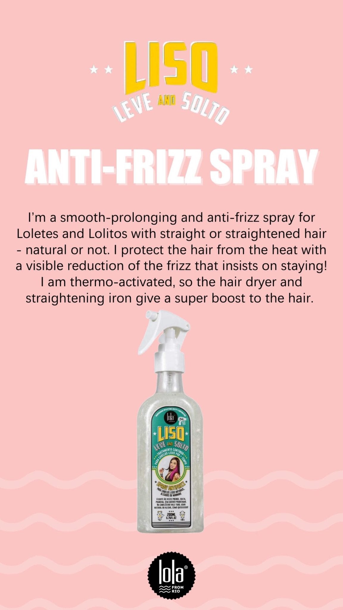 LOLA - Smooth, Light & Loose Anti-frizz Spray 200ml