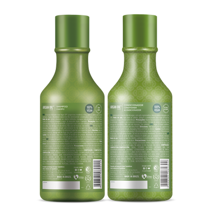 Inoar Argan Oil Shampoo + Conditioner Kit (250ml x 2) Nourishment & Shine with Argan Oil