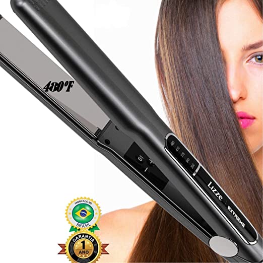 LIZZE EXTREME Professional Titanium Hair Straightener (AU NZ Plug 220V) Best for Brazilian Keratin and Nanoplasty