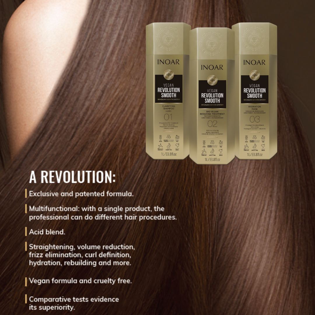 Inoar PROFESSIONAL - VEGAN REVOLUTION SMOOTH Brazilian Keratin System